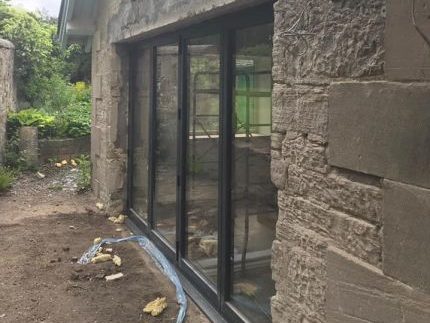 Kirknewton Renovation Glass Installation