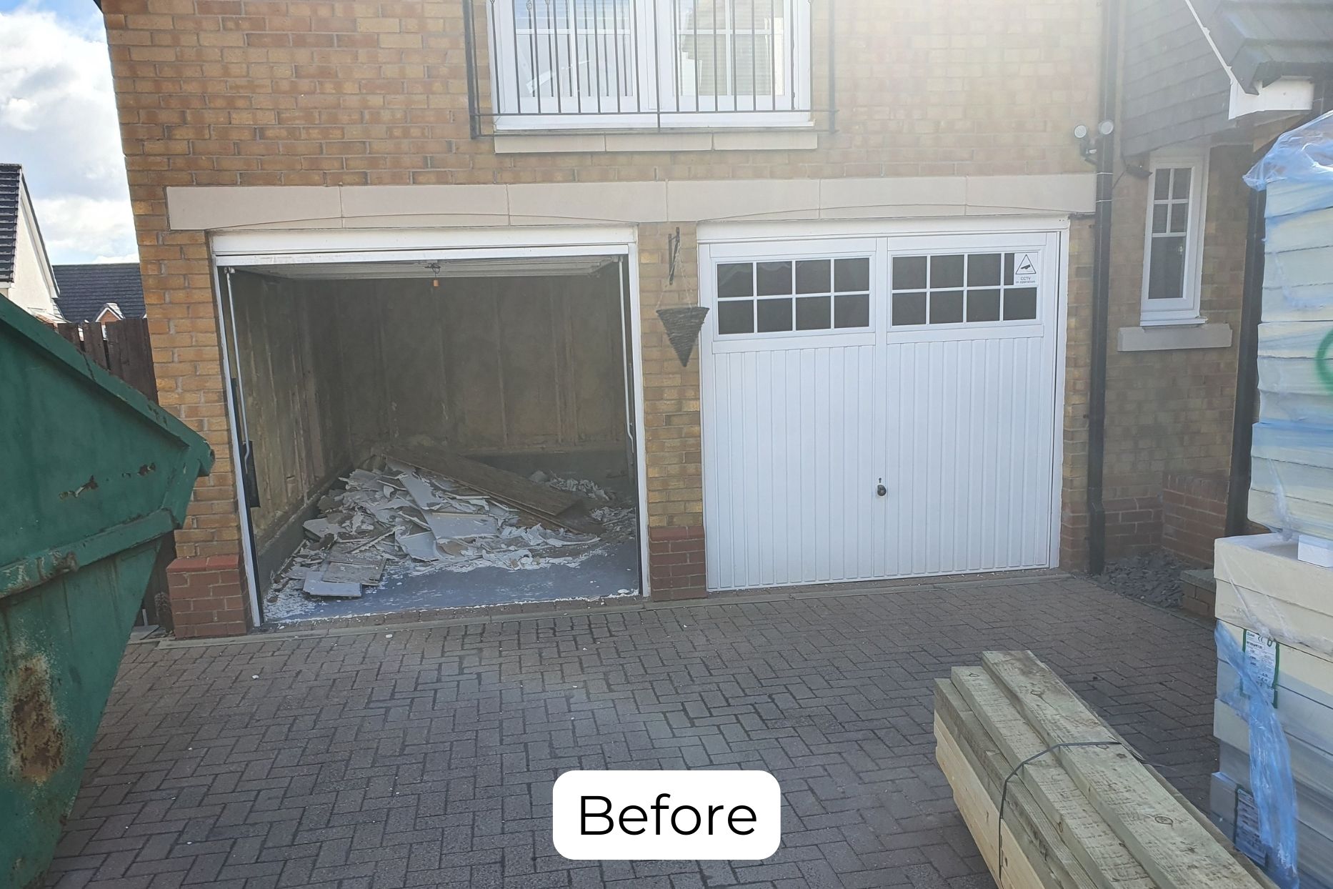 Garage Conversion Glasgow Before